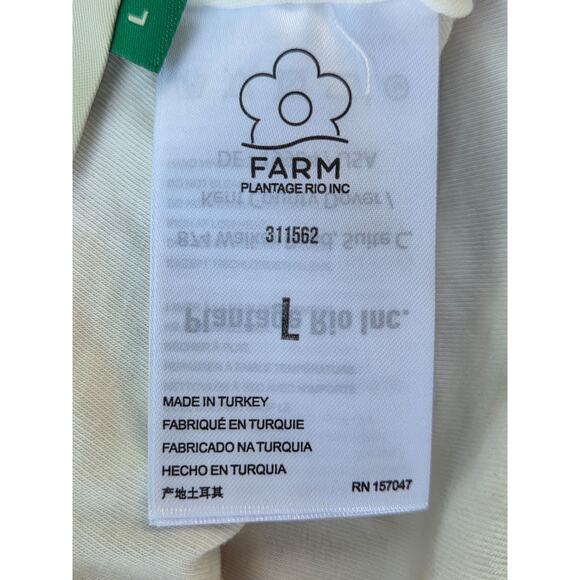 Farm Rio Multi Circles Crochet Shorts - Handmade Booty Short sz Large - Picture 7 of 11